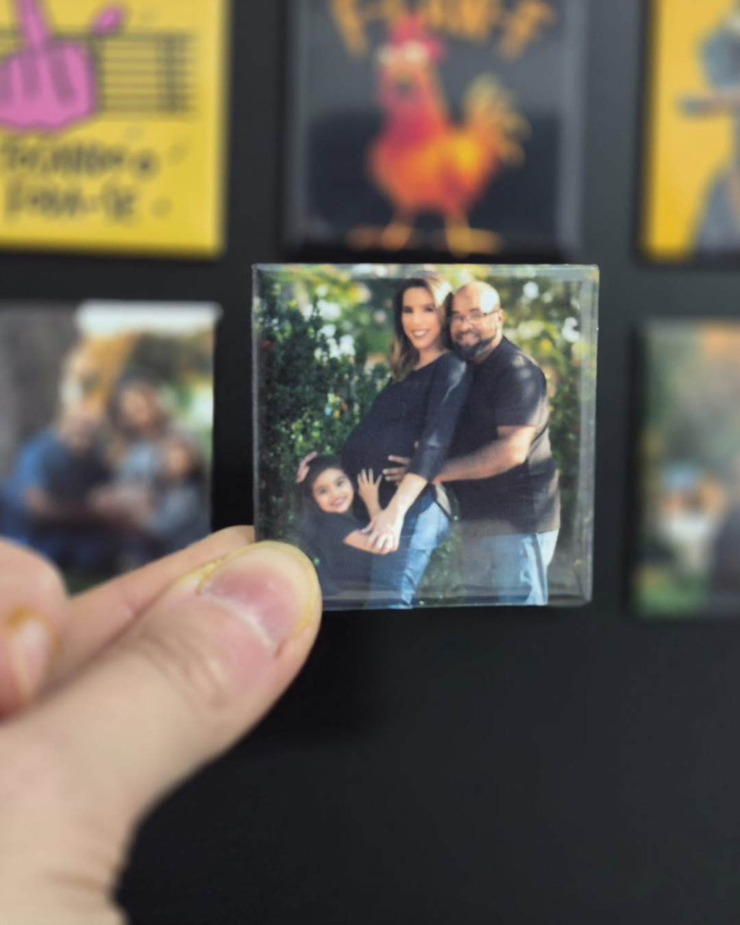 Íman personalizado 5x5 com foto — Magnetando